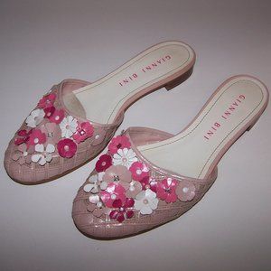 Gianni Bini Floral Embellished Mules 8